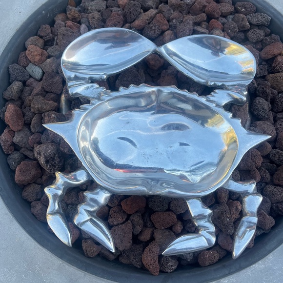 Other - Shiny Silver Crab Tray